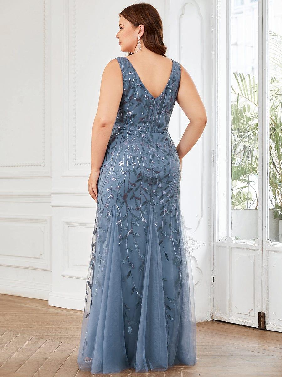 ever ORIEL|Women's Double V-Neck Fishtail Sequins Wedding Guest Dress - Image 25