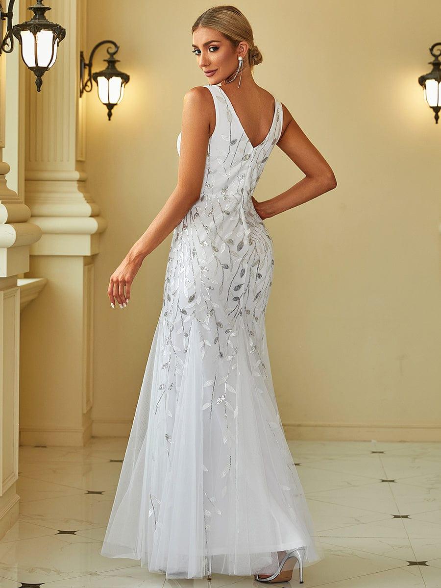 ever ORIEL|Women's Double V-Neck Fishtail Sequins Wedding Guest Dress - Image 50